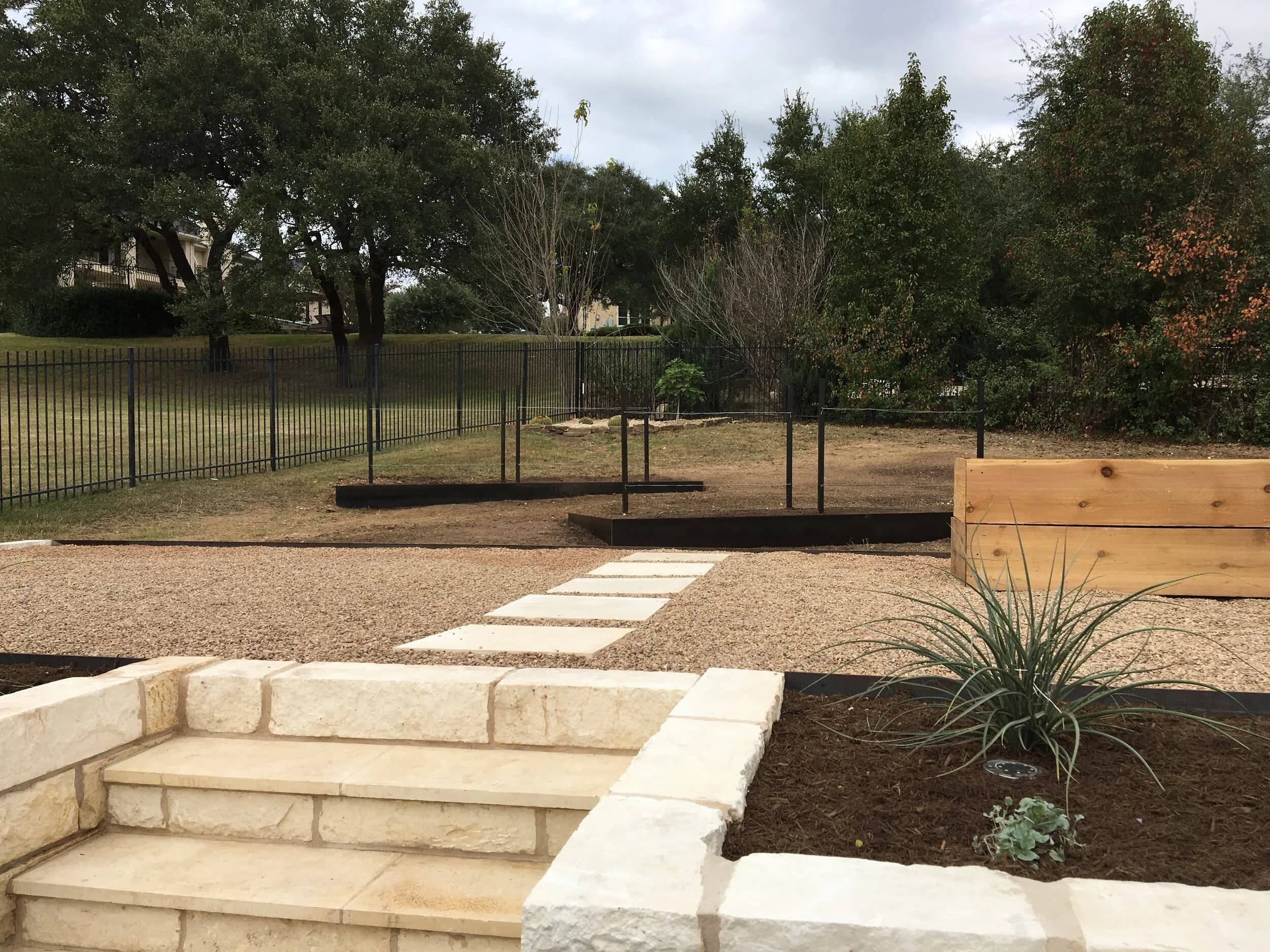 Custom steel planter Austin
